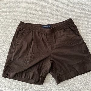 Abercrombie & Fitch- Linen-Blend Pull-On Shorts